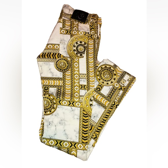Versace baroque Mens Slim Fit Tapered Jeans (Size 30)